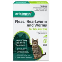 AP Flea/Wormer Treatment Large Cats 3pk