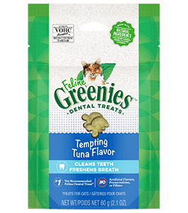 FELINE GREENIES TM Tuna Dental Cat Treats - 60g
